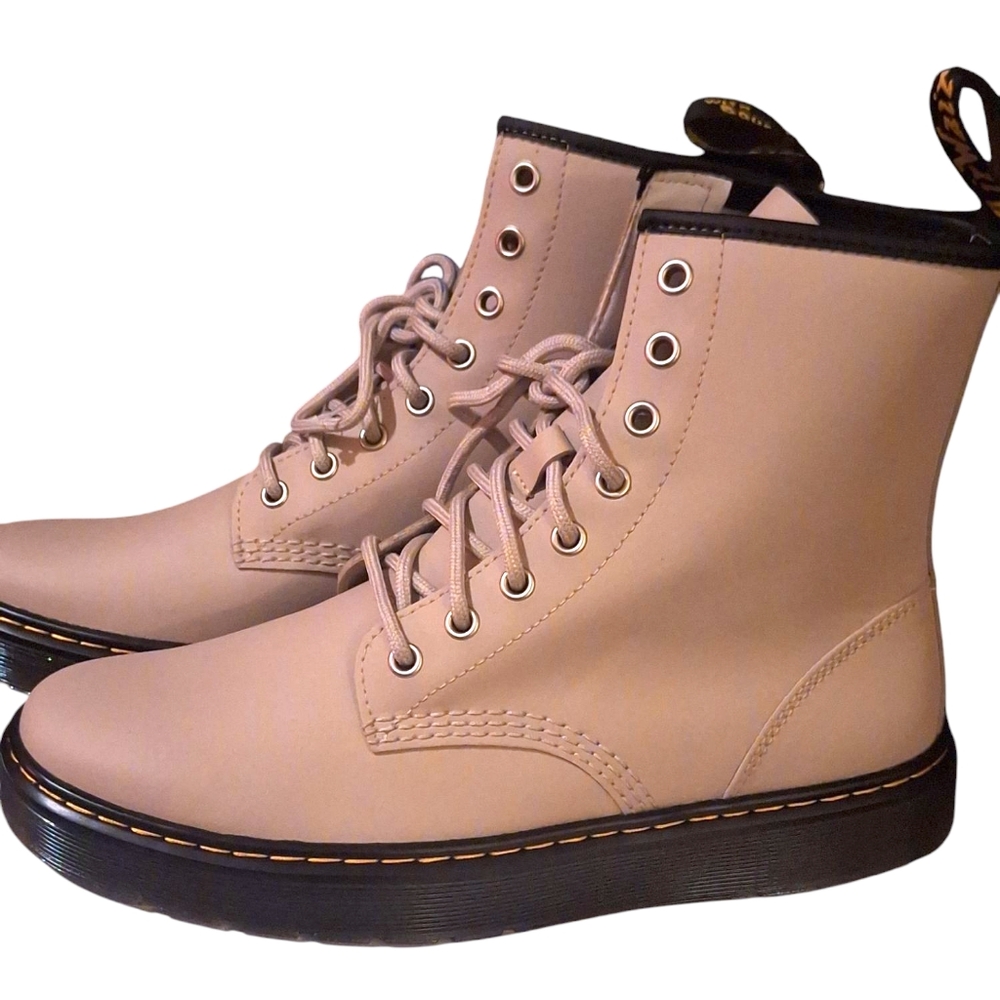 Dr. Martens Zavala Vintage Hydro LEATHER BOOTS- VINTAGE TAUPE NWT - Picture 11 of 11